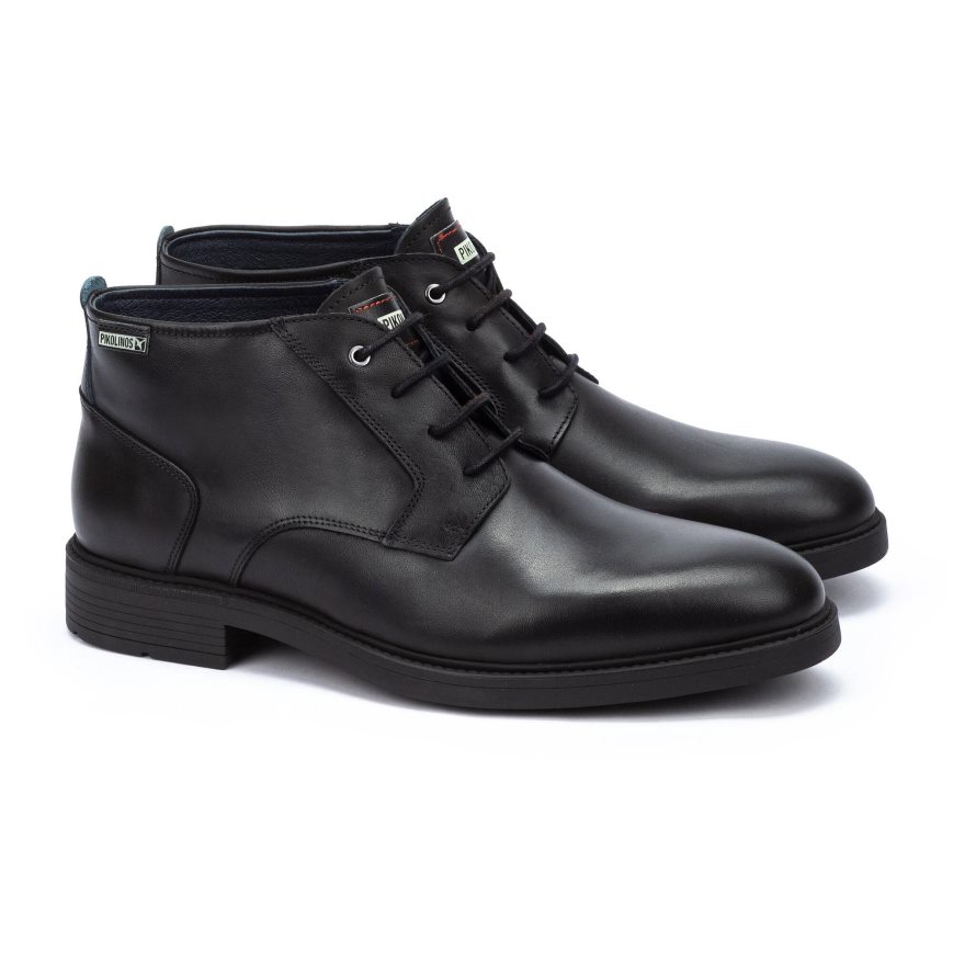 Men's Pikolinos LORCA Ankle Boots Black | NZ S23710Q